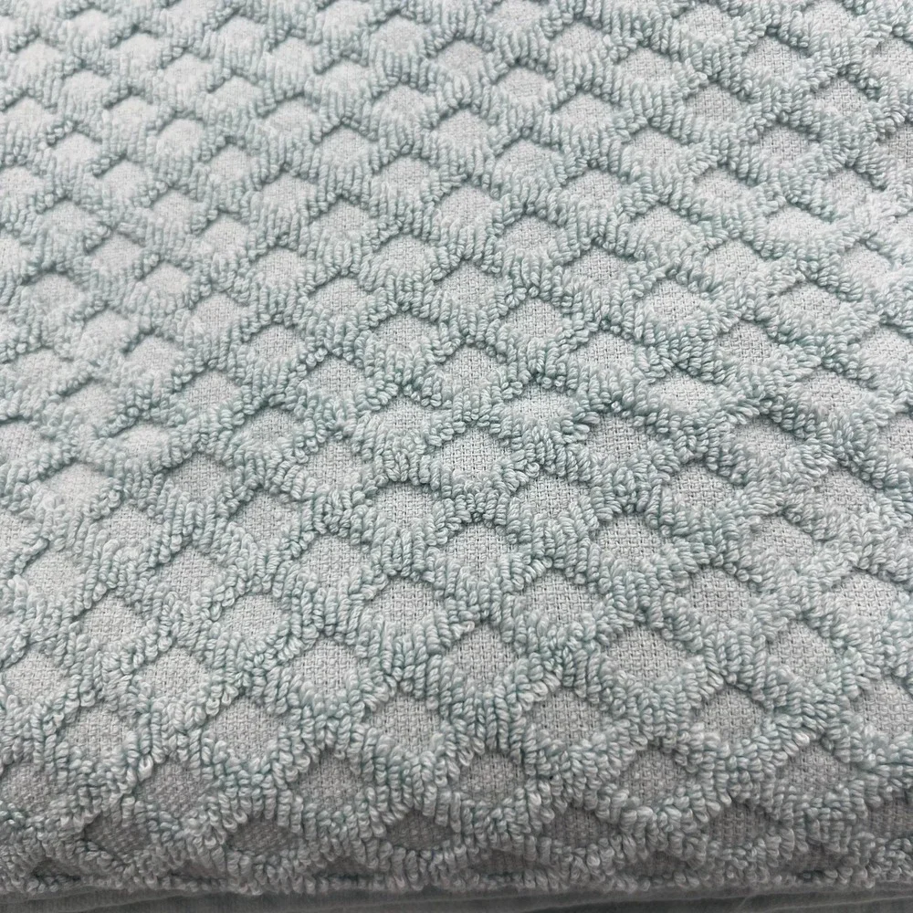 Grayson Collection Bath Towels Set of 4 Large Seafoam Blue NWOT Cotton Honey